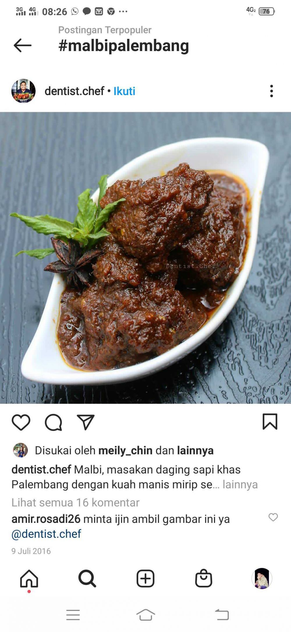 Resep Malbi Daging Khas Palembang, Cocok untuk Menu Sahur dan Berbuka