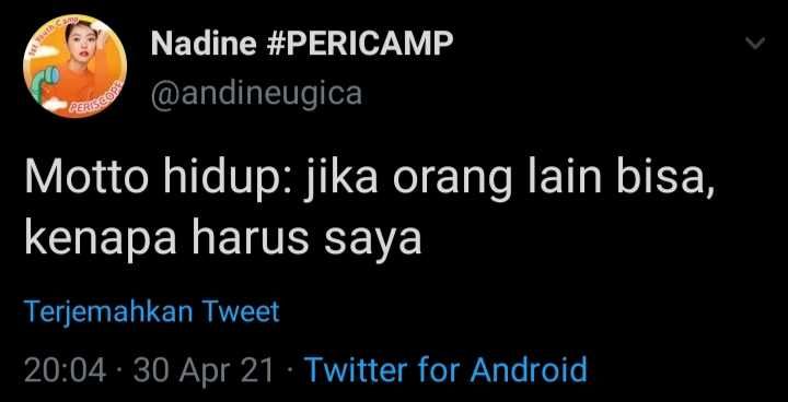 10 Tweet Kocak Motto Hidup Warganet Ini Bikin Ngelus Dada