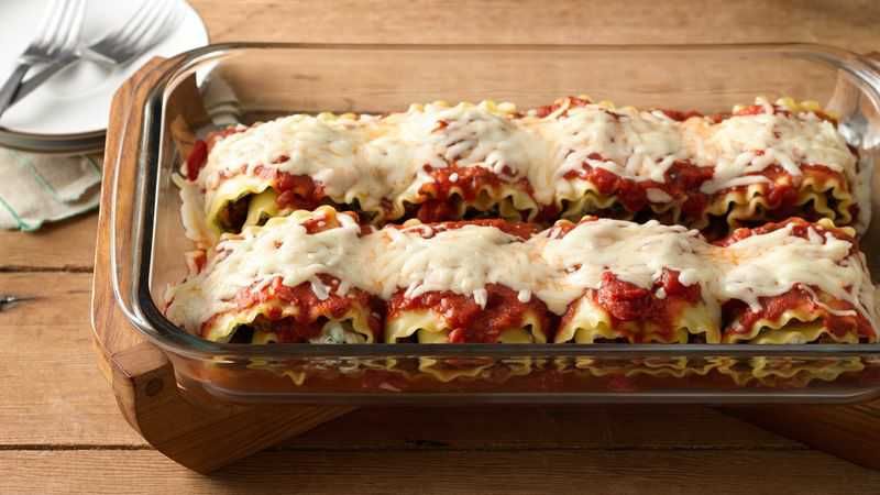 3. Meat lasagna roll ups.