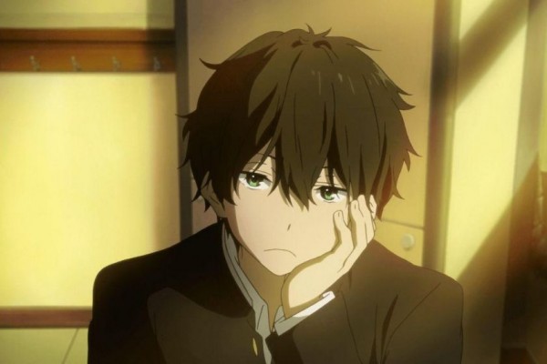 Foto anime cowok sad boy