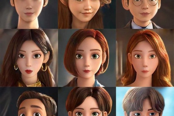 Gak Bikin Emosi, 9 Editan Imut Pemeran Penthouse Jadi Karakter Disney