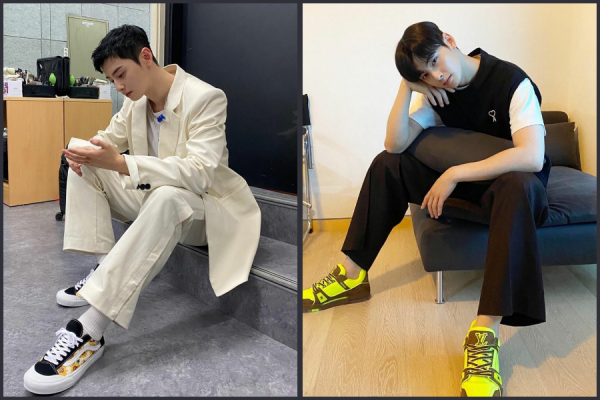 10 Ide Mix and Match Sneakers ala Cha Eun Woo Simpel