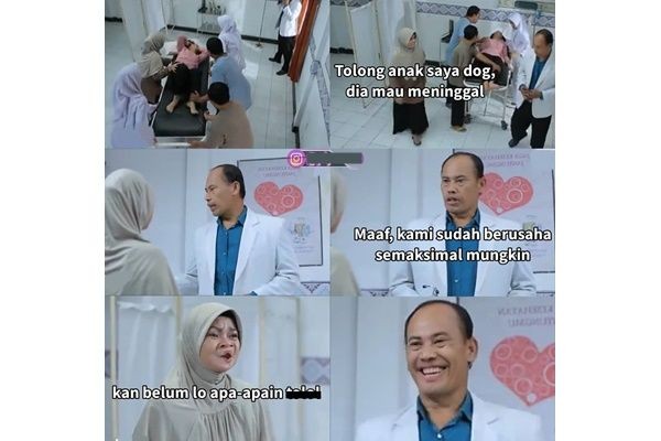 Meme Lucu Percakapan Pasien Dan Dokter Di Sinetron Indonesia