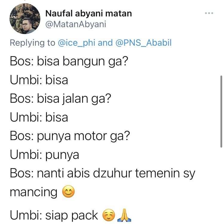 Tweet Lucu Izin Gak Masuk Kerja Karyawan Ke Bos