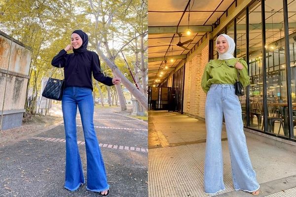 Ootd hijab outlet jeans