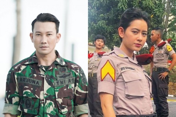 Kian Berkarisma 10 Potret Artis Pakai Seragam Tni Polri