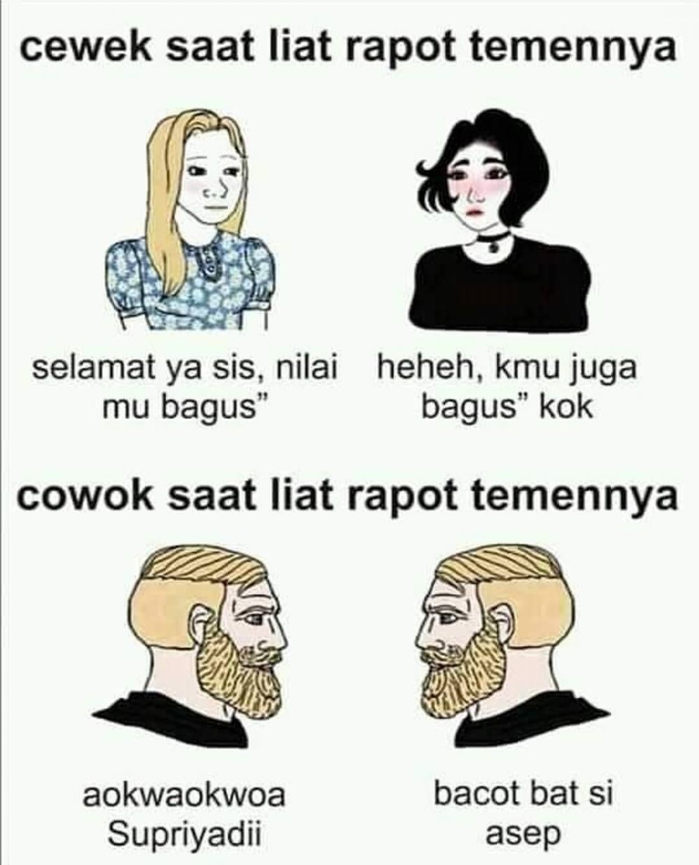 15 Meme Kocak Perbedaan Kebiasaan Cowok Vs Cewek Ngakak