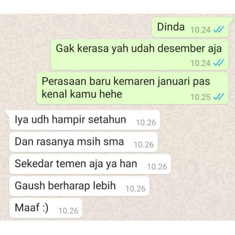 Bikin Nyesek Sampai Ulu Hati! 10 Chat Ditolak Gebetan Pilu tapi Kocak