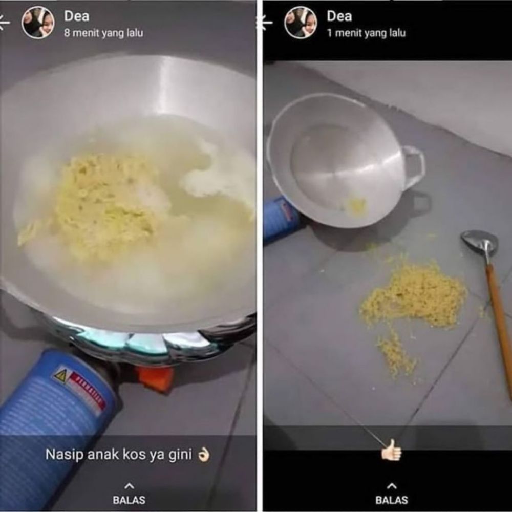 10 Momen Apes Orang Lapar Tapi Gagal Makan