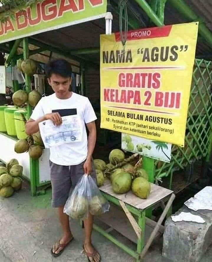 Bikin Greget! 12 Tulisan Kocak Promo Jualan Pedagang Indonesia