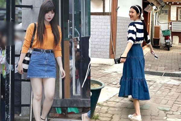 10 Ide Outfit dengan Bawahan Rok Denim ala Member Red Velvet, Trendi!
