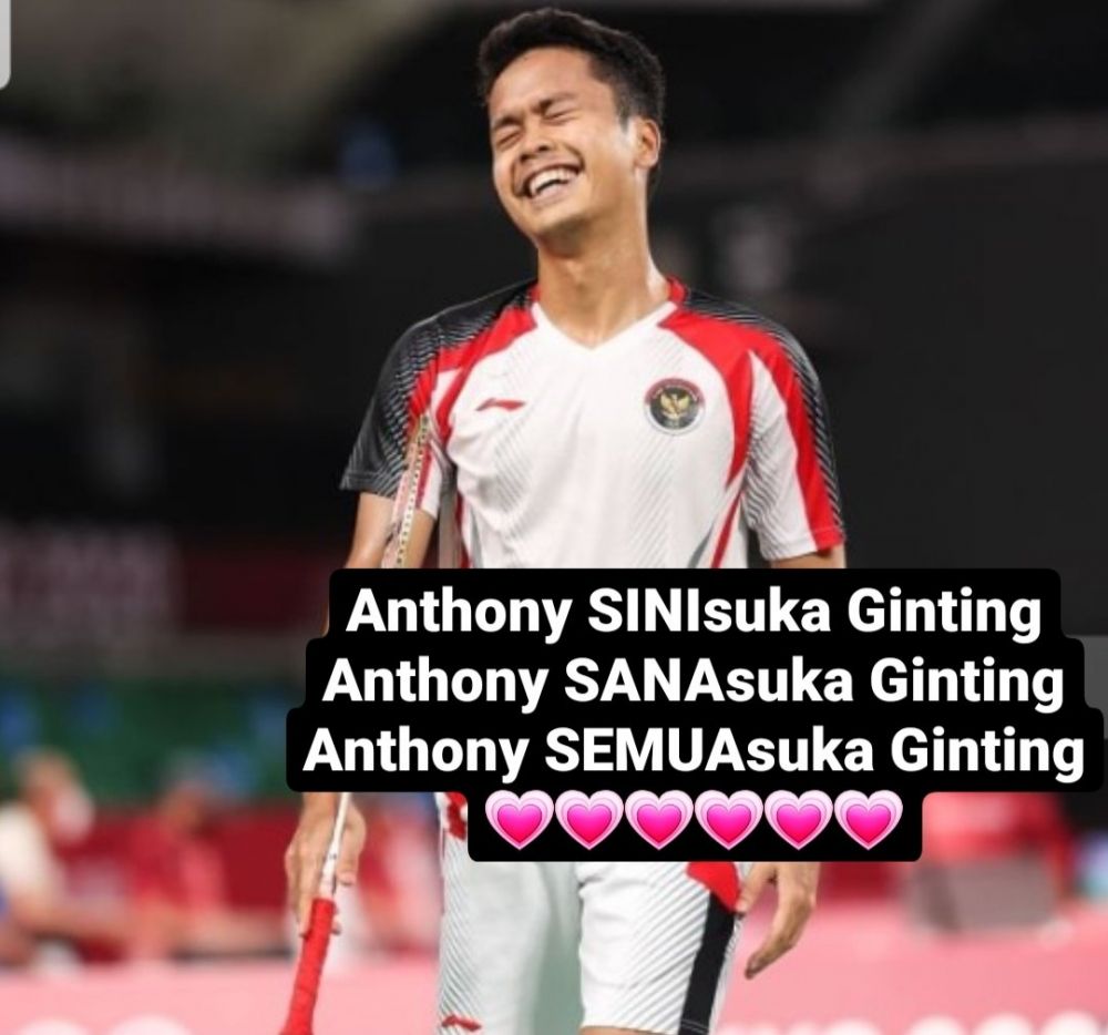 Bikin Gemas 10 Meme Kocak Anthony Ginting Buatan Warganet