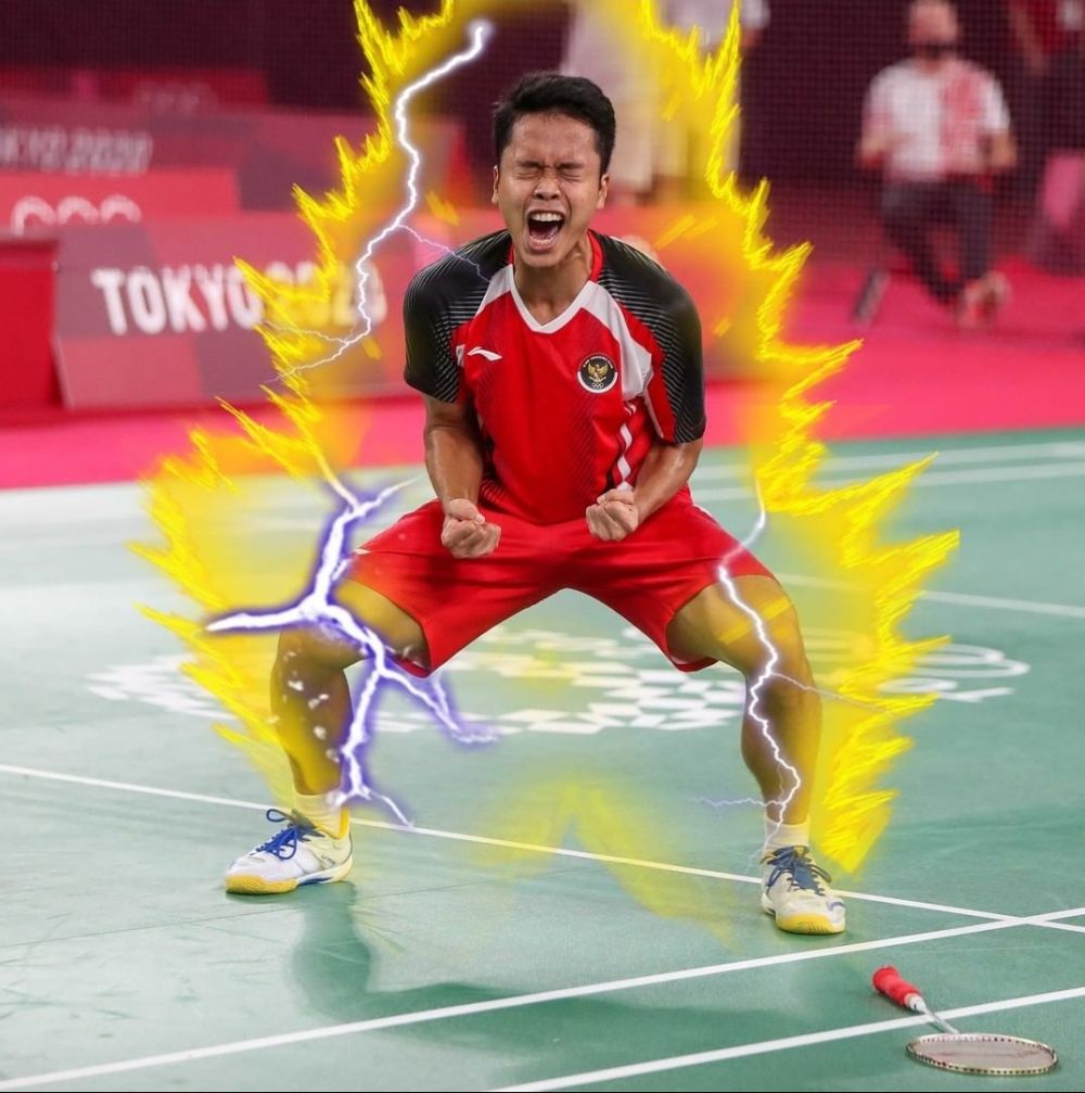 Bikin Gemas 10 Meme Kocak Anthony Ginting Buatan Warganet