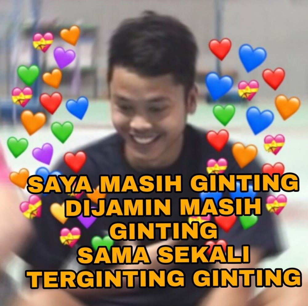 Bikin Gemas 10 Meme Kocak Anthony Ginting Buatan Warganet