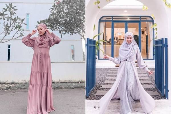 9 Inspirasi OOTD Hijab Ala Adinda Amira, Syar'i Namun Elegan