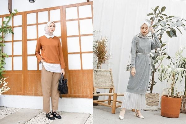 12 Outfit Hijab Kasual ala Selebgram Bahjatina, Trendi dan Effortless!