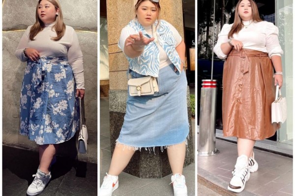 10 Ide Mix and Match Skirt Untuk Plus Size ala Clarissa Putri, Kece!