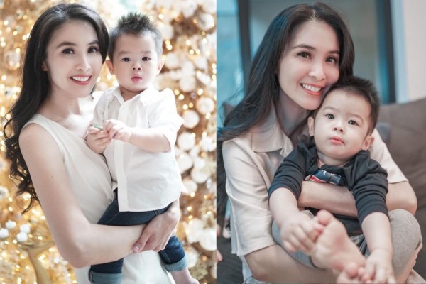10 Potret Modis Sandra Dewi ketika Momong Mikhael Moeis, Hot Mama