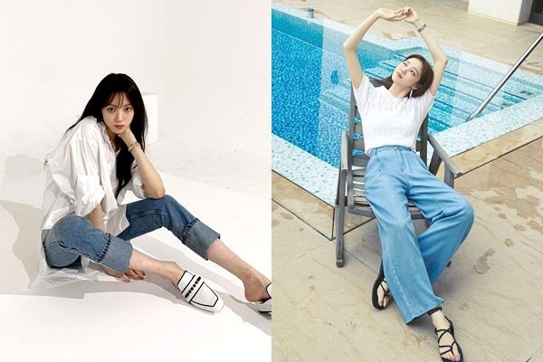 13 Gaya Kasual dan Swag Lee Sung Kyung dengan Padu Padan Celana Jeans