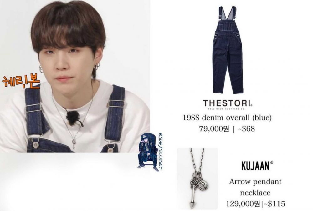 Harga 9 Outfit SUGA BTS Ini Ternyata Kurang dari Rp1 Juta