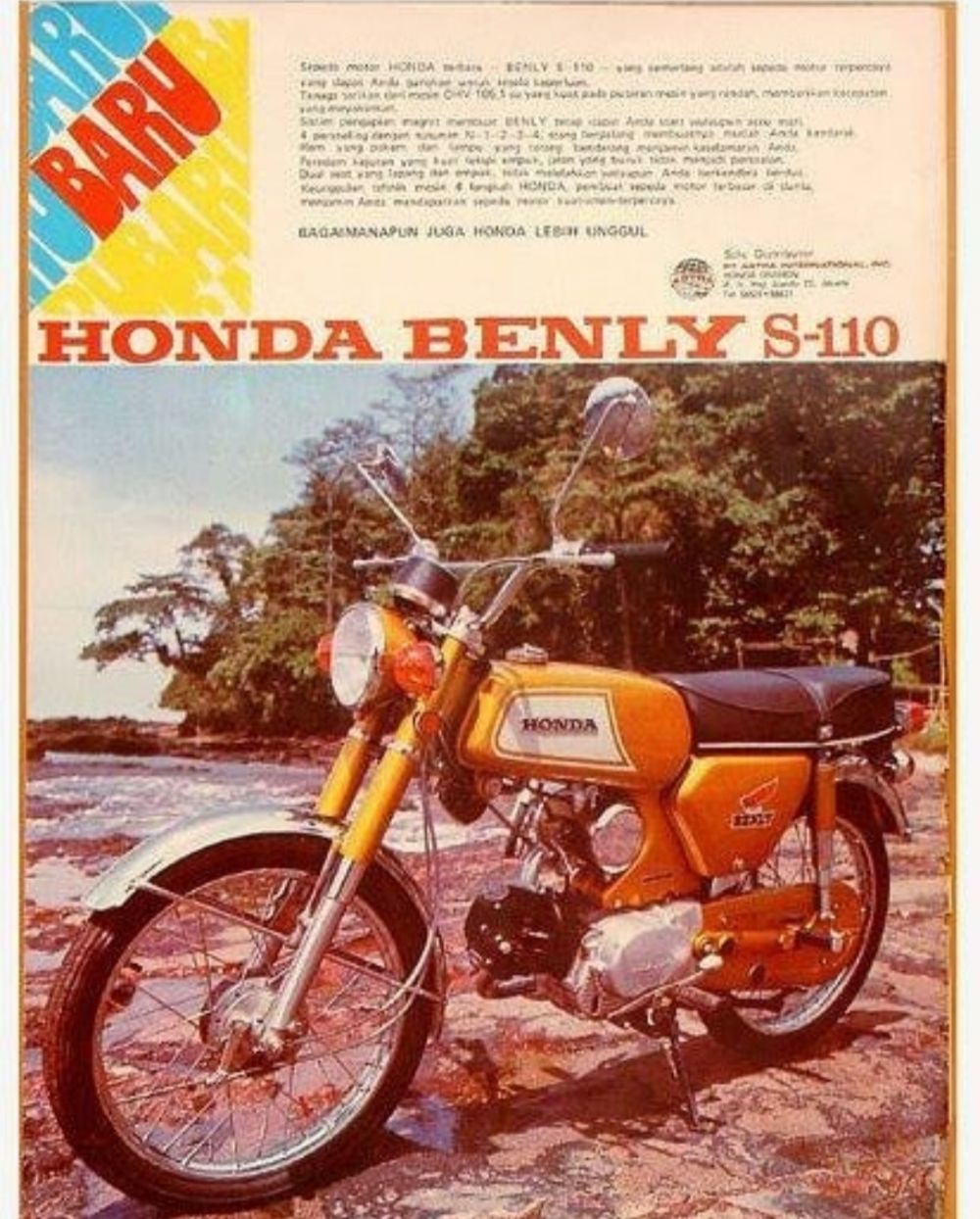 10 Potret Iklan Motor Jadul Tahun 1980 Bikin Nostalgia