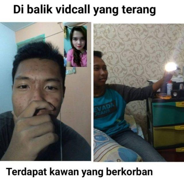 9 Ragam Parodi Meme Lucu Saat Video Call, Bikin Senyum Sendiri