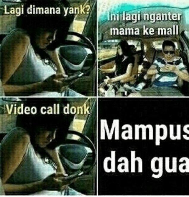 9 Ragam Parodi Meme Lucu Saat Video Call, Bikin Senyum Sendiri