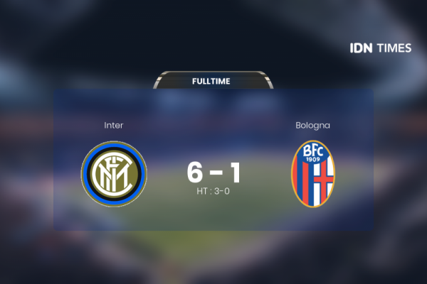 Secara Dramatis, Inter Akhirnya Tumbangkan Bologna 6-1