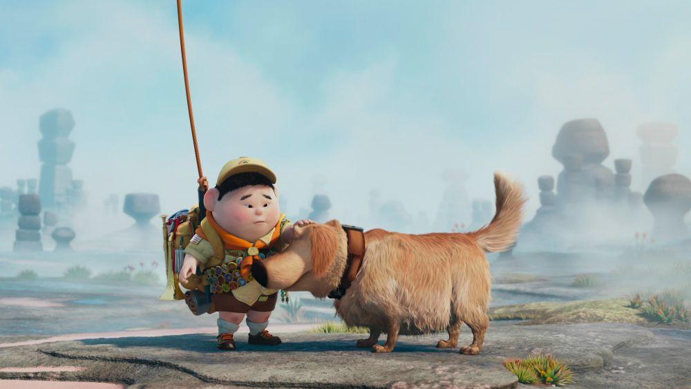 ilustrasi karakter Russell dan Dug (dok. Walt Disney Pictures/Up)