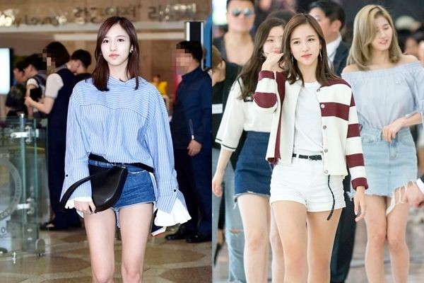 13 Padu Padan Short Pants ala Mina Twice, Kece dan Chic Abis!