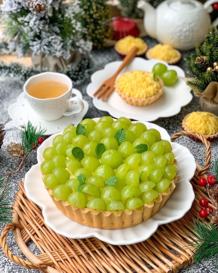 Resep Green Grape Tart, Paduan Lezat dari Segarnya Anggur dalam Kue