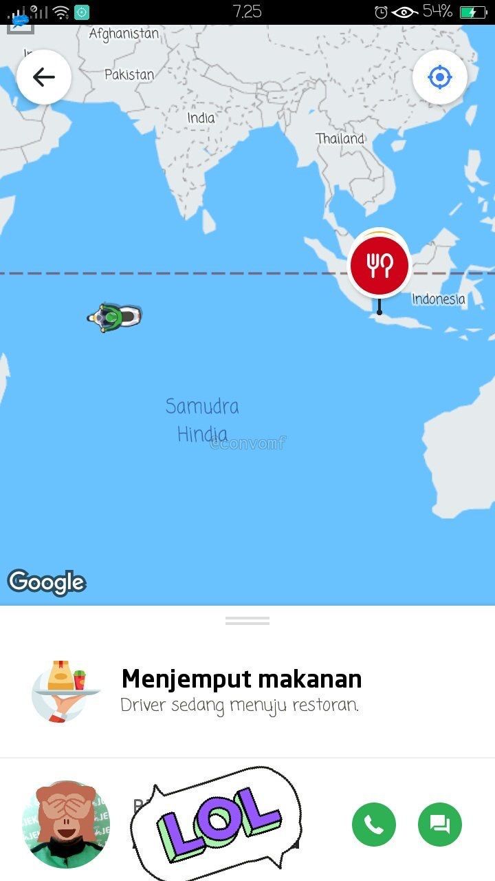 9 Kesalahan Maps Ojek Online Ini Nyasar Sampai Tengah Laut