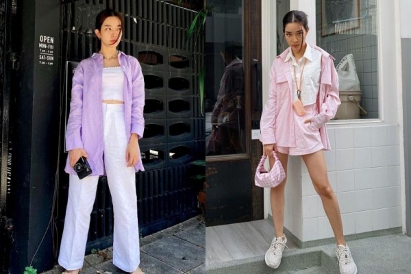 9 Ide OOTD Hangout Berwarna Cerah ala Aktris Thailand Mo Monchanok