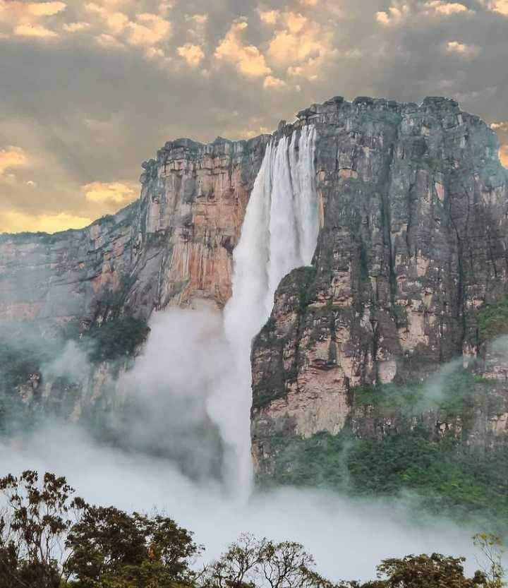 Фотошторы водопад Анхель