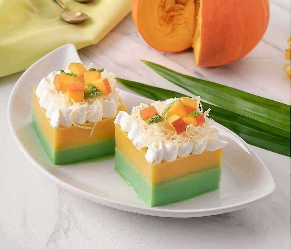 Resep Puding Labu Pandan, Bikinnya Simpel Hasilnya Super