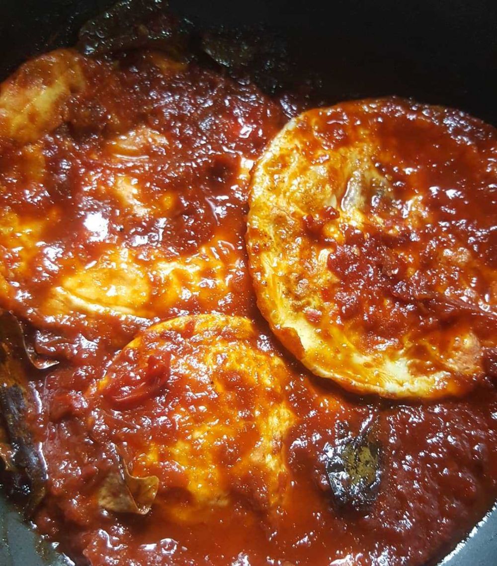 Resep Telur Ceplok Balado Lauk Pedas Yang Nikmat Dan Sedap