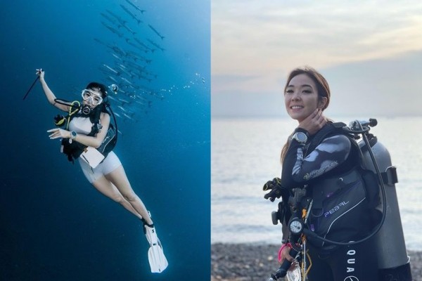 Lakoni Hobi Baru, 10 Potret Seru Gisella Anastasia Diving di Bali