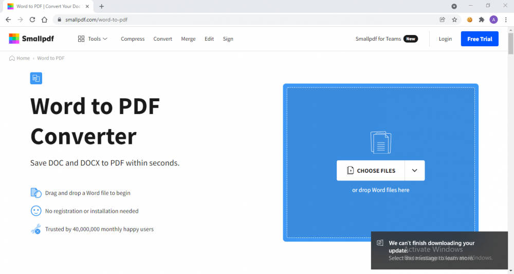 7 siti Web gratuiti per convertire documenti Word in PDF