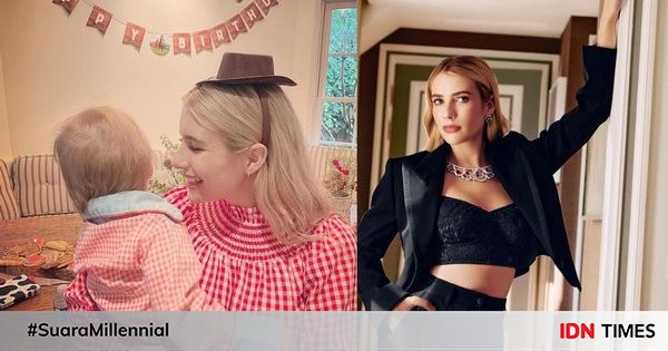 10 Potret Emma Roberts Asuh Anak, Genap Setahun Jadi Mama