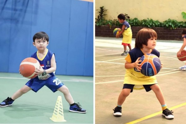 10 Potret Anak Artis saat Bermain Basket