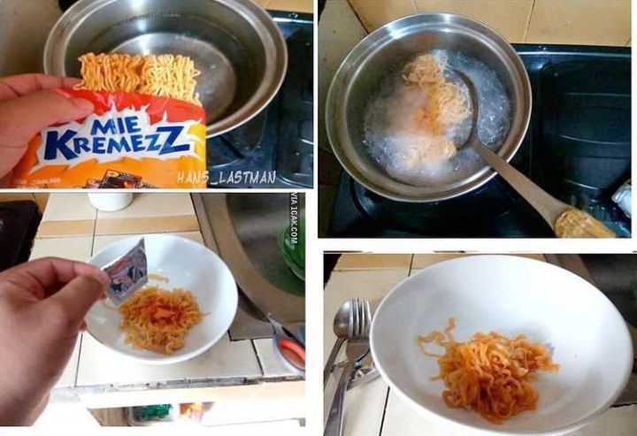 10 Momen Apes saat Mau Makan Mi Ini Menguji Kesabaran Banget