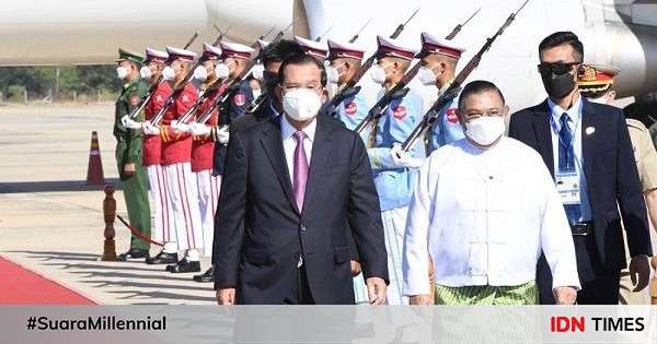 Temui Pemimpin Junta Militer Myanmar, PM Kamboja Tuai Kritk