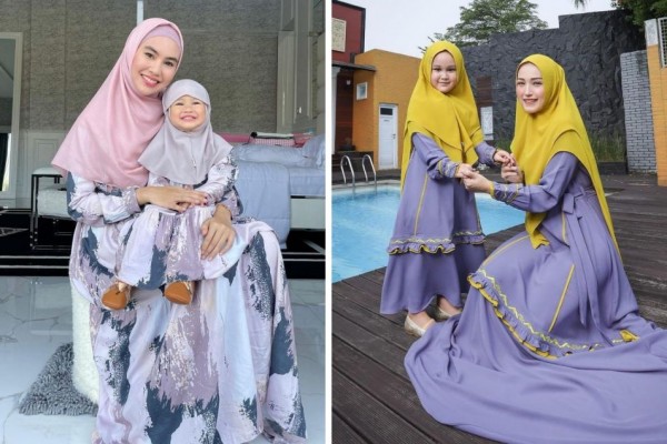 9 Potret Artis dan Putrinya, Kompak Pakai Outfit dan Hijab Senada!
