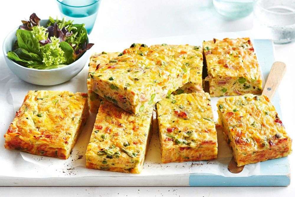 Resep Zucchini Omelette Slice, Menu Panggang Yang Unik