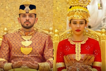 10 Potret Royal Wedding Putri Sultan Brunei Darussalam, Megah