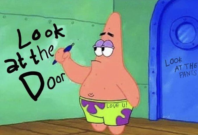 10 Meme Patrick saat Bucin, Inspirasi Stiker WhatsApp, nih!