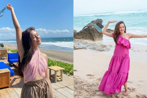 9 Potret Beby Tsabina Menikmati Keindahan Pantai, Stunning Abis!
