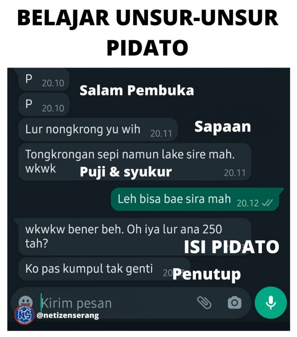 11 Chat dan Unggahan Lucu Media Sosial Bahasa Jaseng Ini Bikin Ngakak