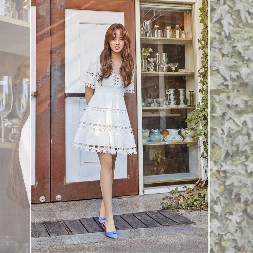 13 Berbagai Referensi Dress ala Kim So Hyun, Catchy Buat Disontek!