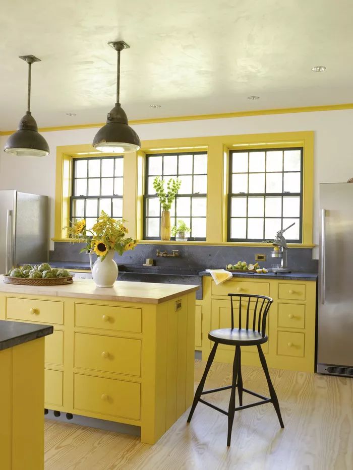 9 Desain Dapur dengan Sentuhan Warna Kuning, Eye Catching!